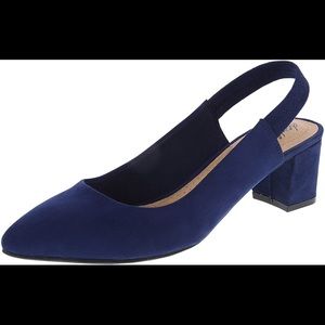 dexflex Comfort Navy Suede Women's Stevie Sling